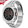 Модификационный комплект из нержавеющей стали для Samsung Galaxy Watch Ultra (2026, 47 мм), Металлический корпус и ремешок, устойчивые к падениям, совместимые с G