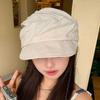 Японские кепки газетчика Классические кепки с козырьком Льняные береты Женские