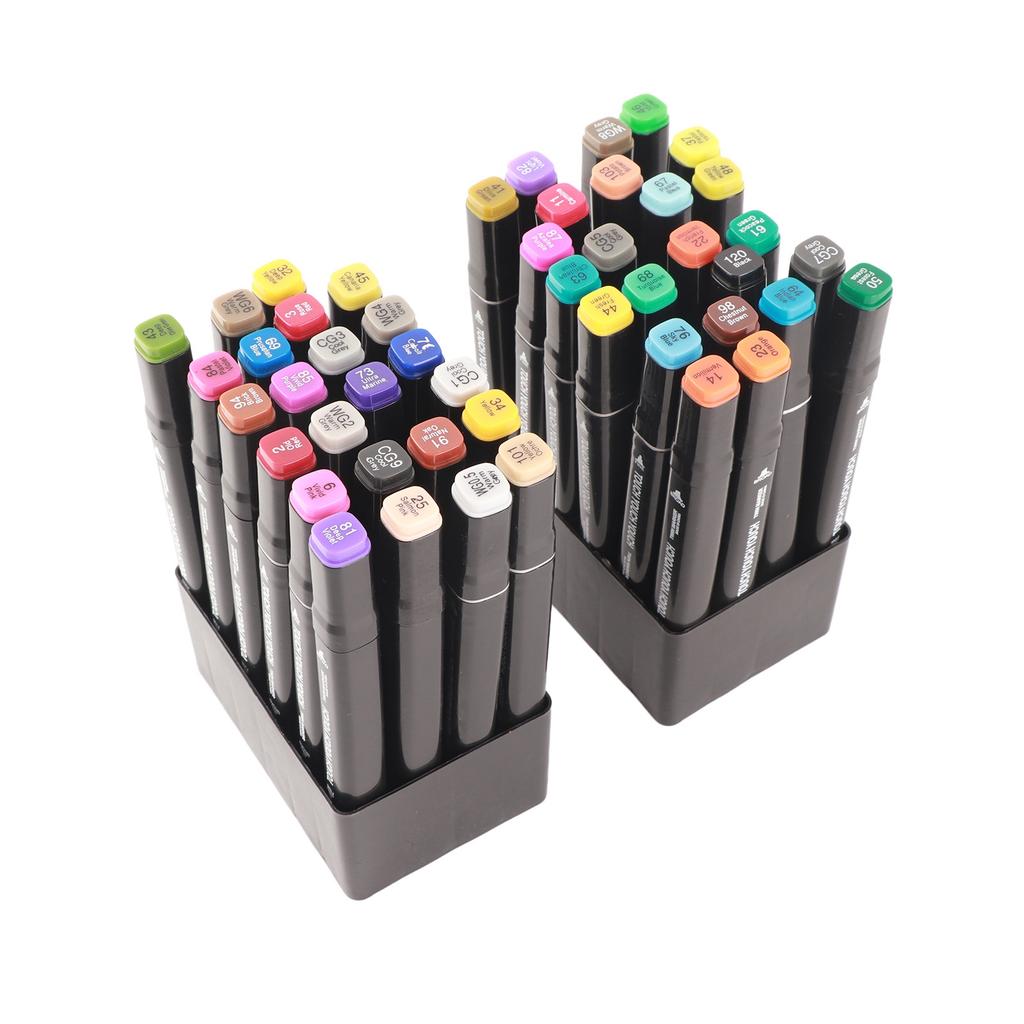 48 шт. Маркеры для граффити Безопасные Двусторонние Разноцветные Чернила на масляной основе Маркеры-краски для открыток Комиксов