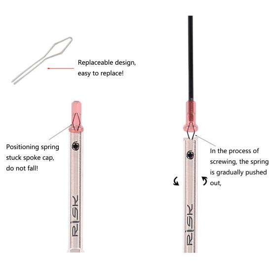 Практичный инструмент для сосков со спицами, износостойкий, не легко падающий ручной инструмент, ключ для сосков со спицами для велосипеда