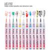 Набор ручек для нейл-арта 12 цветов Быстросохнущие Портативные Стойкие Ручки для рисования и росписи ногтей для деталей и линий