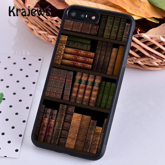 Винтажная Книжная Библиотека Книжная Полка Для iPhone 17 Air 16 Чехол для Телефона Обложка 15 14 plus 12 13 pro max Fundas