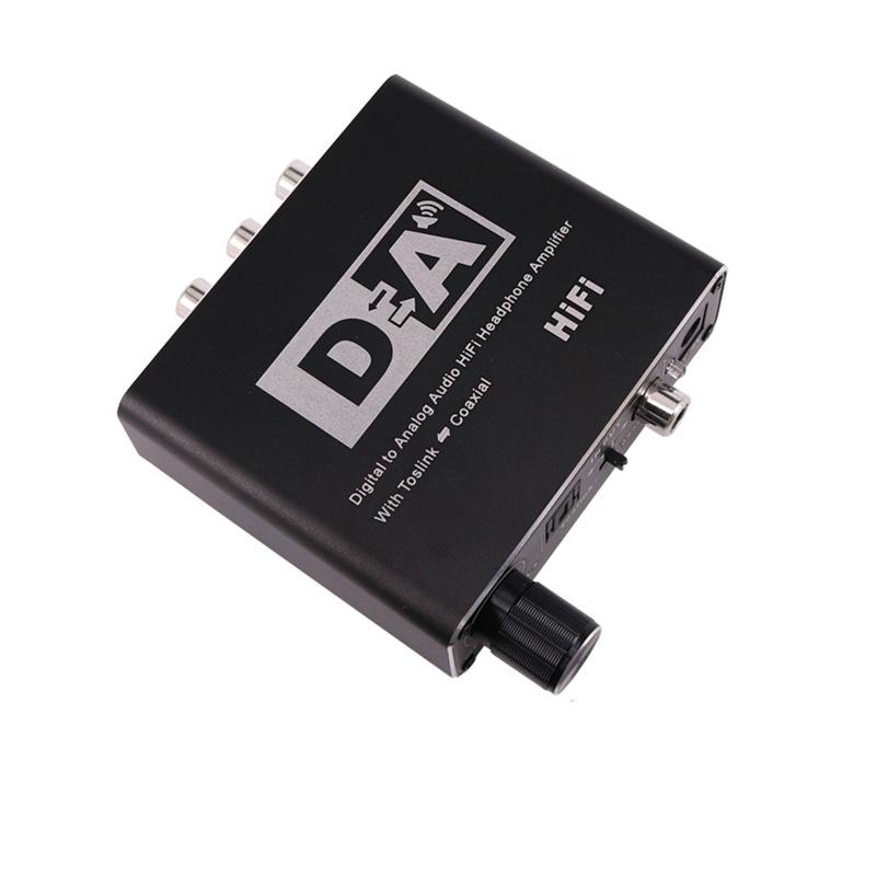 Digital To Analog Converter: Coaxial To 5.1 Channel Audio Decoder with Adjustable 3.5mm Headphone Jack