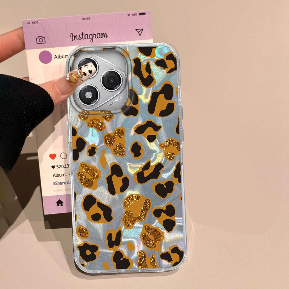 Leopard Print Water Texture Phone Case for Honor 400 200 Pro Magic7 6 5 Lite X9a X9c X8b X8a X8c Shell Silicone Back Soft Cover