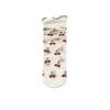 Cherry Transparent Flower Ruffle Socks Avocado Fruit Mesh Tulle Mid Tube Socks  Streetwear