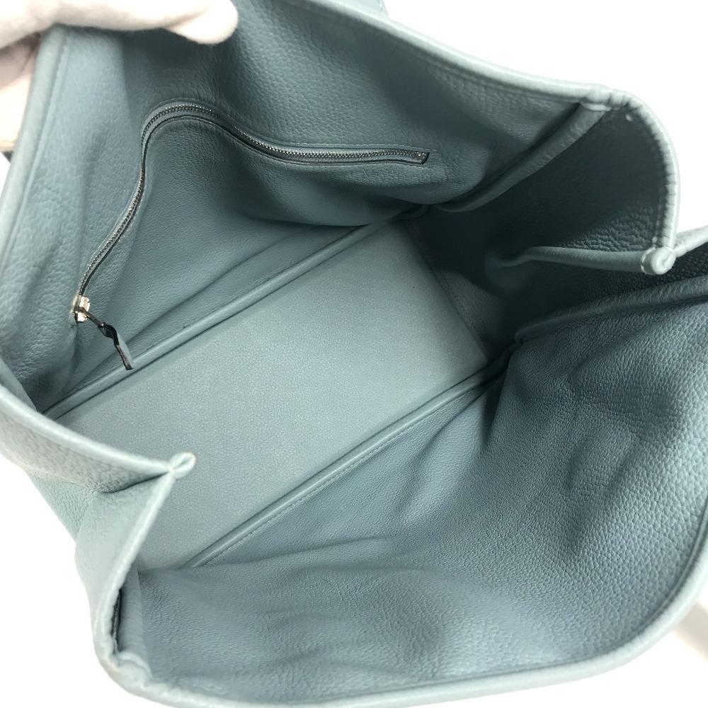 HERMES Victoria Cabas 32 Shoulder bag Tote Bag Taurillon Clemence blue