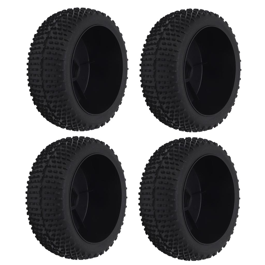 4Pcs RC Car Tire 112 Mm Diameter Rubber Tire Plastic Hub Universal RC Car Wheel Tire for 1/8 Models