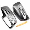 Carbon Fiber Rearview Mirror Shell for 09-13 Mercedes-Benz S, E, and C-Class (W212, W204, W221) Models.