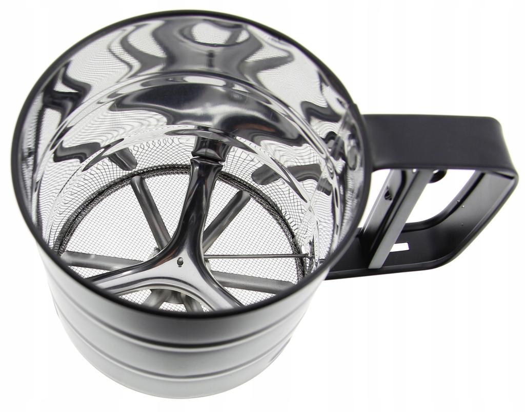 FLOUR SIEVE POWDERED SUGAR SIEVE STEEL BLACK