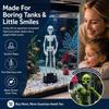 Air-Driven Fish Tank Decorations Dancing Motion Skeleton Figurines  Underwater Landscape