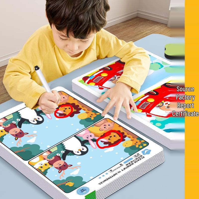 Найди отличия: Развивающие карточки с картинками для детей 3-12 лет