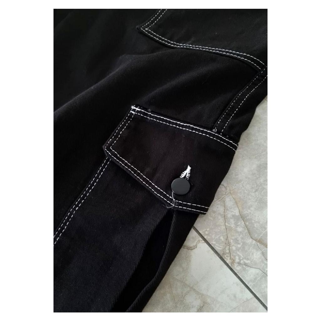 Женские синие свободные широкие джинсы-палаццо большого размера