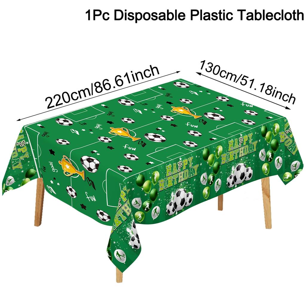 Football Soccer Birthday Party Decoration Kids Soccer Sports Theme Tableware Banner Gift Bags Supplies Set For Boy Favor