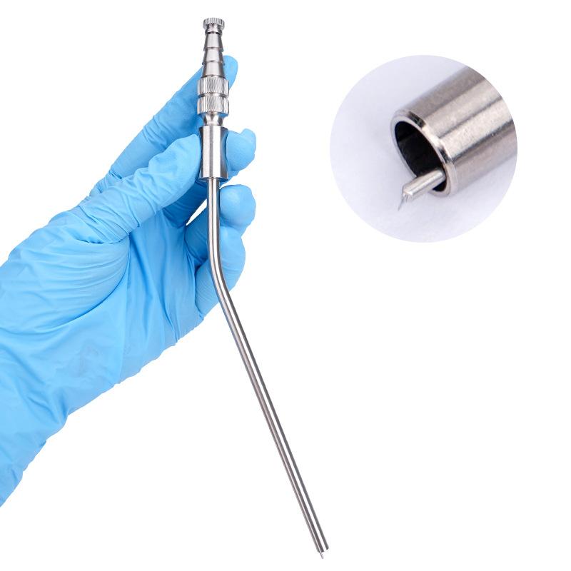 1 шт. Стоматологический медицинский аспиратор Трубка для отсасывания из нержавеющей стали Лабораторная трубка 2 мм/3 мм/4 мм/5 мм Инструмент для имплантации для использования в стоматологической клинике