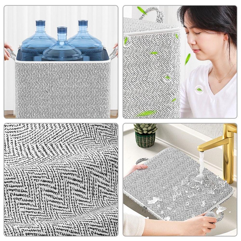 Large-Capacity Clothes Storage Bag With Handle Wardrobe Sorting Storage Bucket for Travel