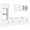 7 Piece Kitchen Cabinet Set Kalmar White Particleboard