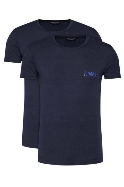 Emporio Armani navy men's T-shirt 2-pack, Size M