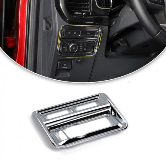Interior Headlight Switch Button Panel Trim Cover Bezel For Ford F150 21+ Chrome