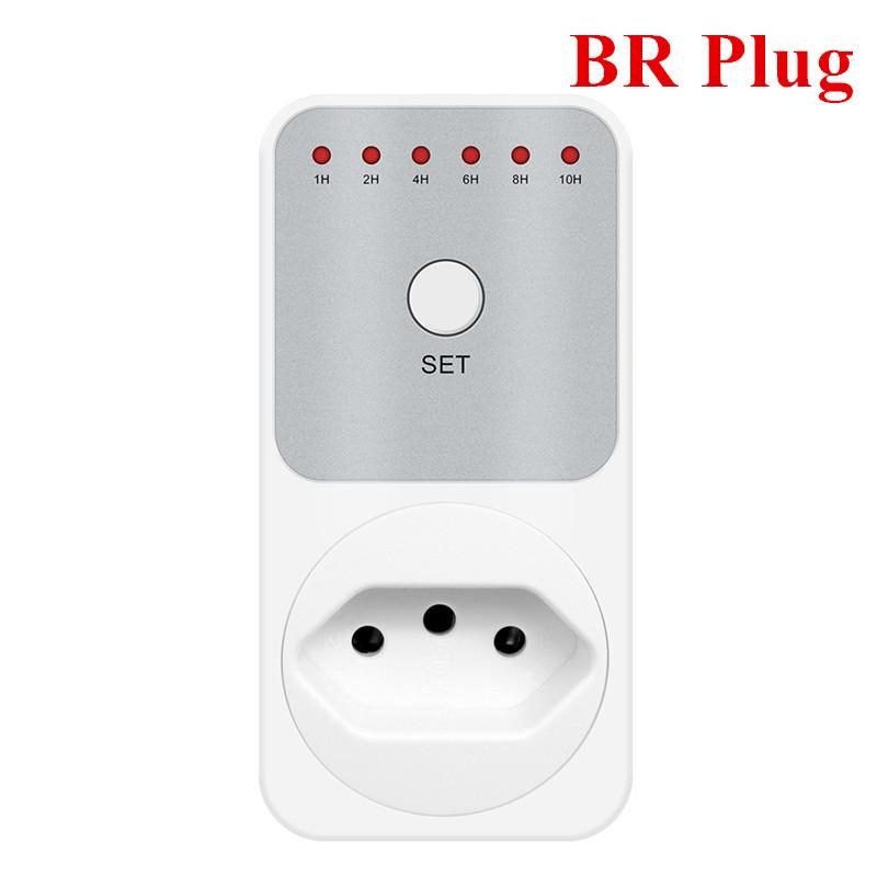 TM04 Электронный таймер LED 16A 1h-10h Таймер обратного отсчета Переключатель Розетка Вилка Таймер для кухонного электроприбора