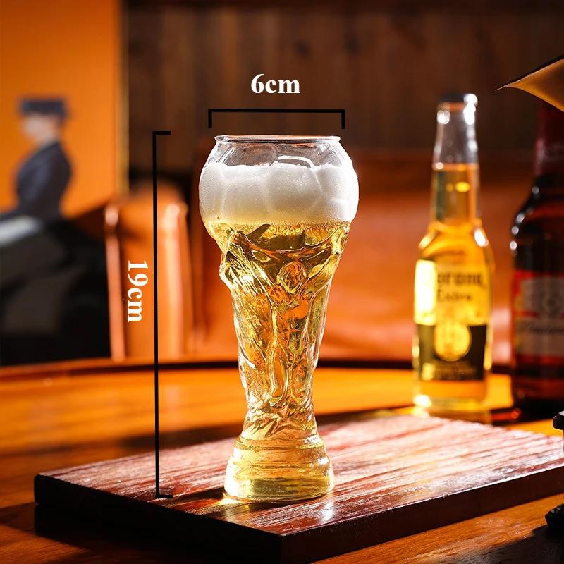 World Cup Beer Glass Creative 450 мл 600 мл 800 мл Кружка Hercules Mug Пивная кружка, стеклянный футбольный кубок, хрустальный бокал для вина, футбольный мир