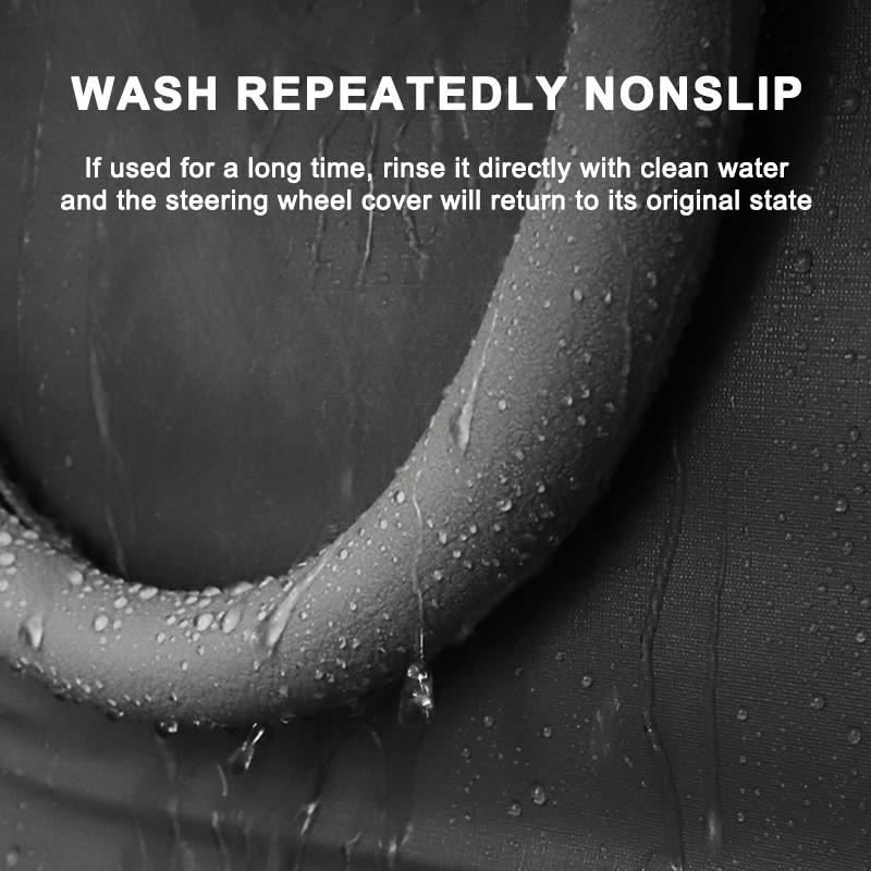SEAMETAL силиконовый чехол на руль автомобиля противоскользящий 38 см защитный чехол на руль автомобиля моющиеся авто противоскользящие чехлы на руль