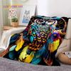 3D Милые Сова Орел Птицы Мультяшные HD Мягкие Фланелевые Одеяла, Плед Удобное Одеяло для Пикника Кроватей Дома Спальни Детский Подарок