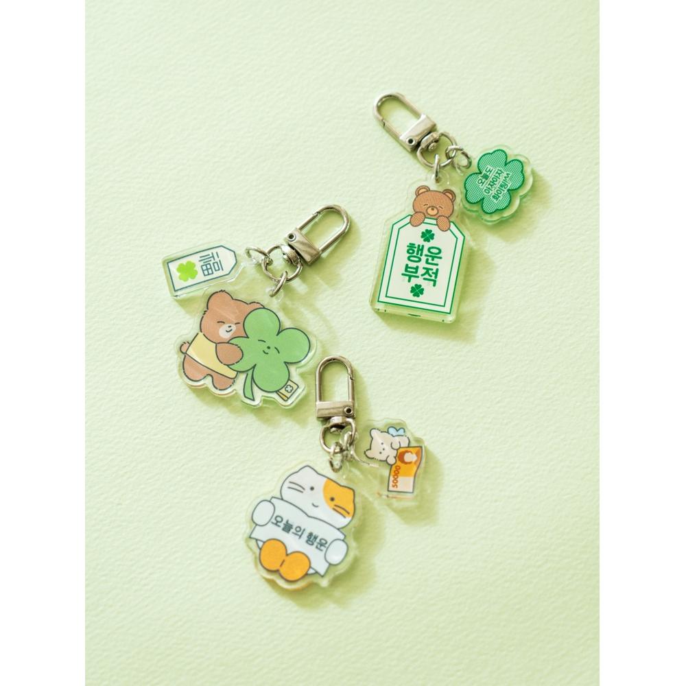 Акриловый брелок Daiso Lucky в виде кота