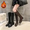 Thick-heeled Boots for Women's 2025 Autumn New Models, But Knee-comfortable and Thin High-heeled Boots for Women's Shoes