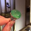 Оригинальные новые натуральные халцедоновые ледяные виды зеленых колец для женщин свежие классические роскошные помолвочные украшения регулируемые