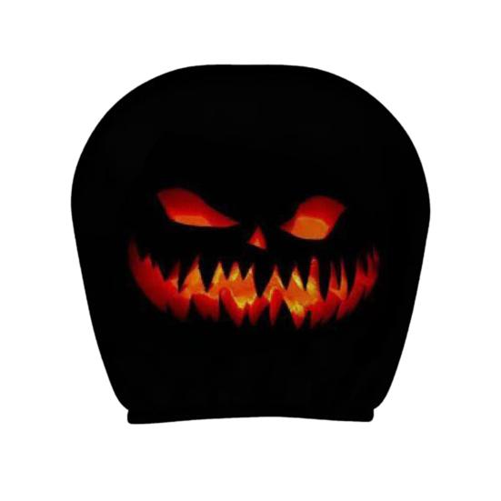 Skull Car Headrest Covers Spooky Print Auto Seat Head Rest