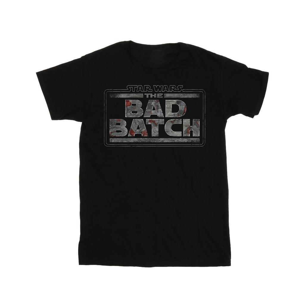 Star Wars Womens/Ladies The Bad Batch Texture Logo Cotton Boyfriend T-Shirt