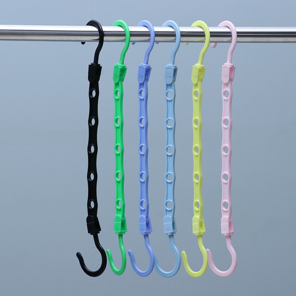 Household Clothes Storage Folding 5-Hole Clothes Hanger Magic Hanger Closet Organizer Space Saving
