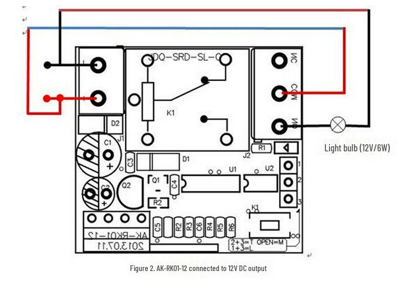 DC12V Single-Channel Remote Switch with Metal Chili Single Button Controller