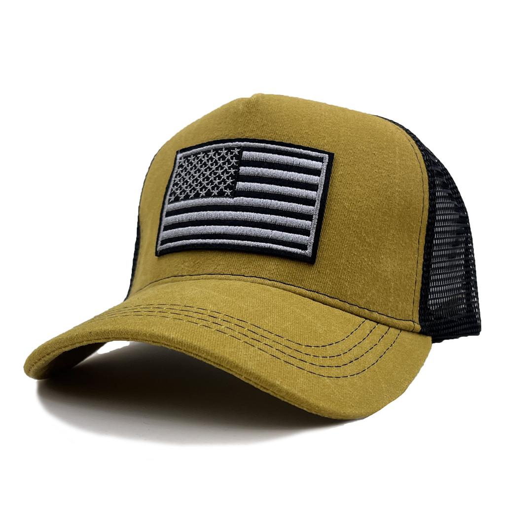 Hat Men'S Summer American Flag Cap Sun Protection Sun Hat Outdoor Sports Mountaineering Baseball Cap