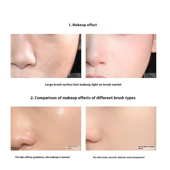 Makeup Brush Soft Bristles Ergonomic Handle Contours Highlights Cosmetic Brush Beginner Makeup Brush Kit