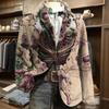 Мужская вельветовая куртка в стиле business casual с принтом на Хэллоуин для праздничной вечеринки