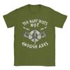 Men's T-Shirts Too Many Idiots Not Enough Axes Viking Funny 100% Cotton Tee Shirt Short Sleeve  T Shirts Crew Neck Merch Unique