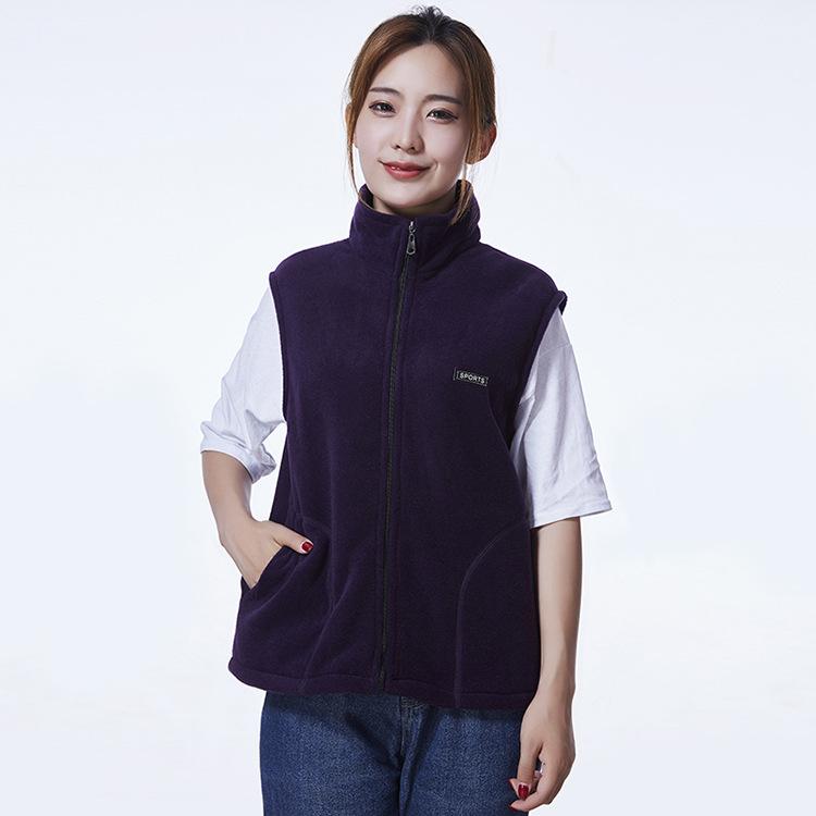 Мужская и женская верхняя одежда, жилет без рукавов, повседневные топы, флисовая куртка, осень-зима, однотонный цвет