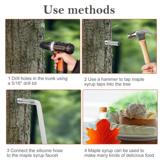 Набор для нарезания кленового сиропа Набор из нержавеющей стали для нарезания кленового сиропа