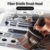 Nylon Espresso Machine Brush Walnut Wood Dust Clean Brush  Camera Lens