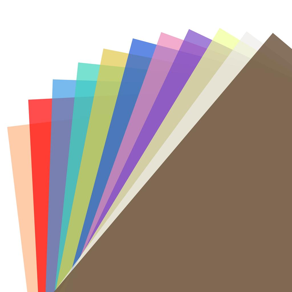 Andoer 11 Colors/set Transparent Gel Lighting Filter 30 * 30cm/ 12 * 12in Coloured Overlays Tinted