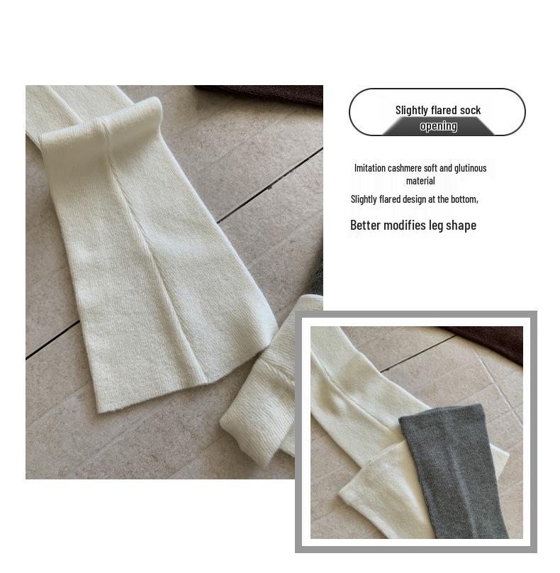 Versatile Grey Extra Long Over-the-Knee Women's Thigh-High Leg Warmers for Autumn and Winter