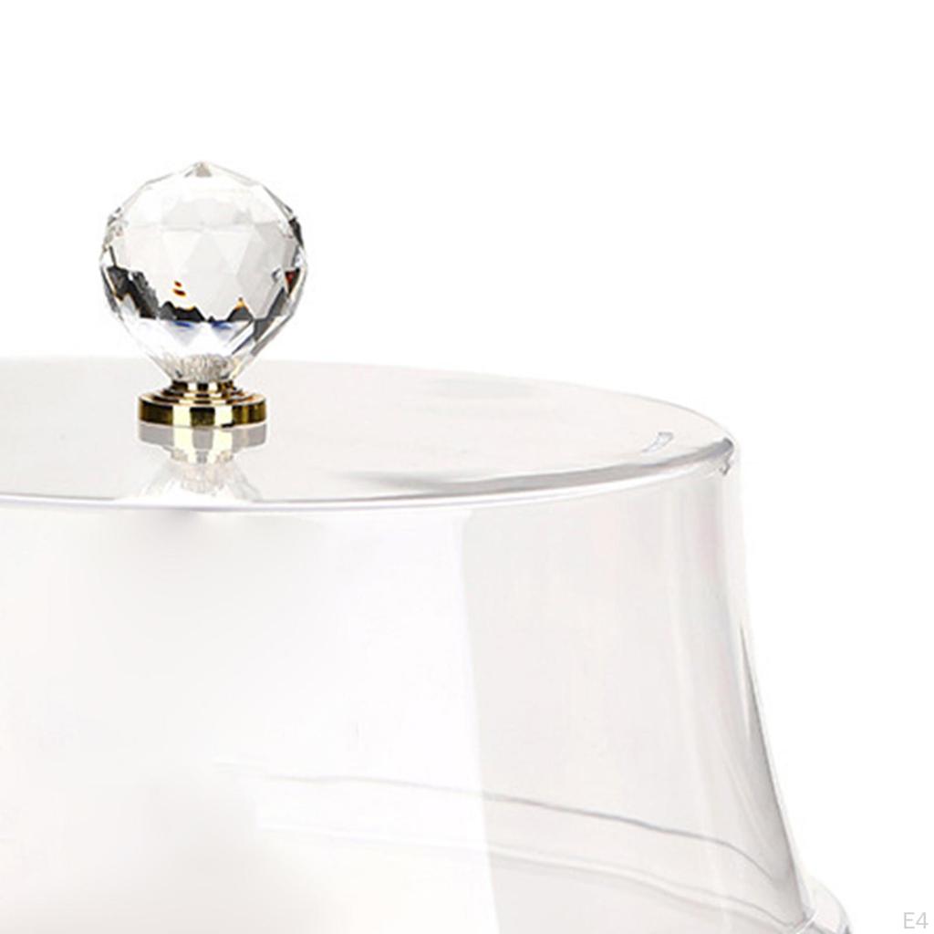 3 шт. Акриловая подставка для торта, крышка, сервировочное блюдо, купольная тарелка, дисплей,