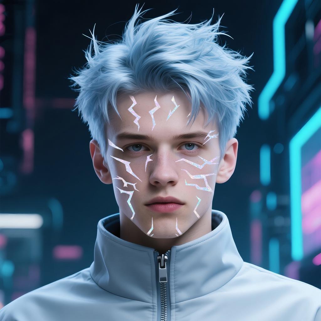 Временные татуировки K-Pop с лазерным свечением: Водонепроницаемые наклейки для всего тела для косплея, наклейки на лицо для вечеринки