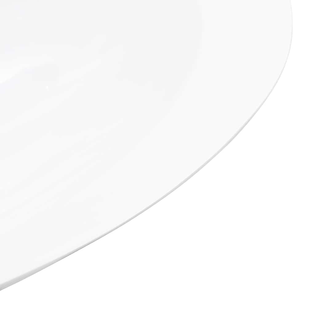 Wash Basin 59.3 x 35.1 x 10.7 cm Mineral Cast Marble Cast White