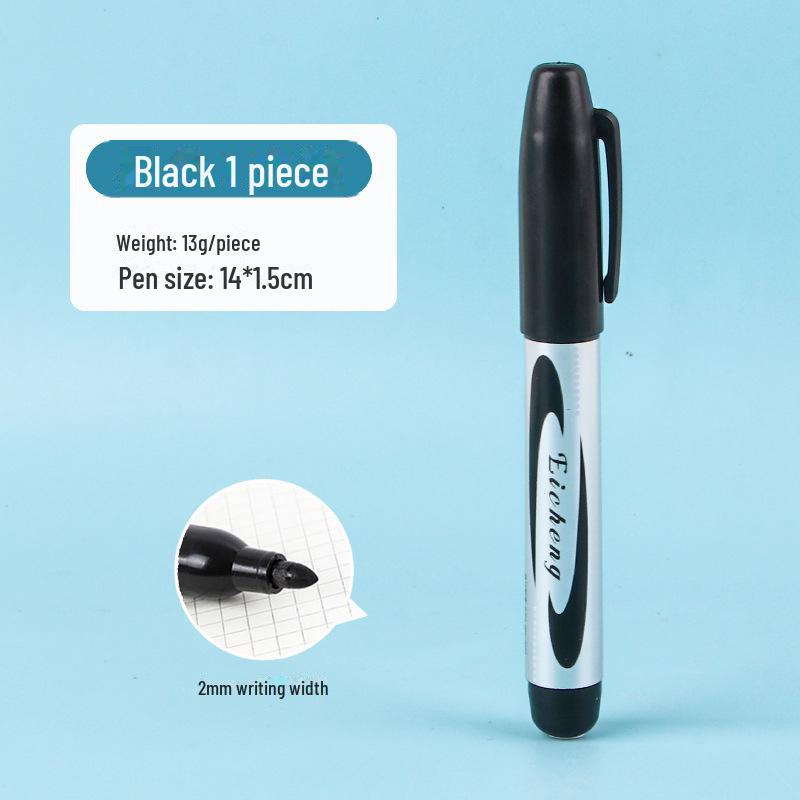 Черный маркер на масляной основе Spot 700 — большой емкости, водонепроницаемый, быстросохнущий, заправляемый, с широким наконечником.