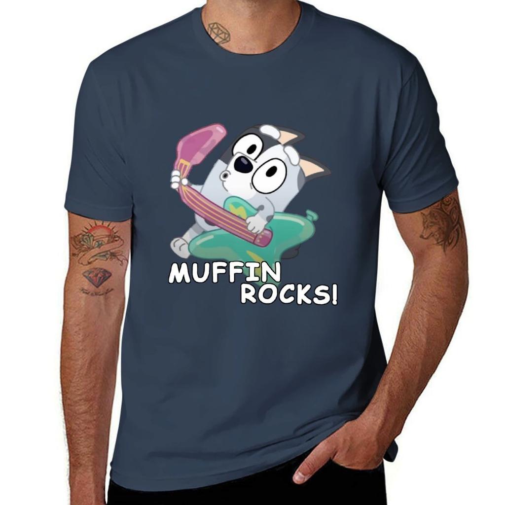 MUFFIN ROCKS надувная гитара синий дог хилер футболка аниме графика аниме фигурки компрессионная футболка мужская