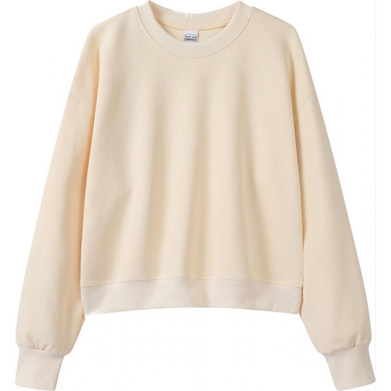 Womens Oversized Hooded Zip-Up Sweatshirt Lightweight Cotton Blend Casual Top