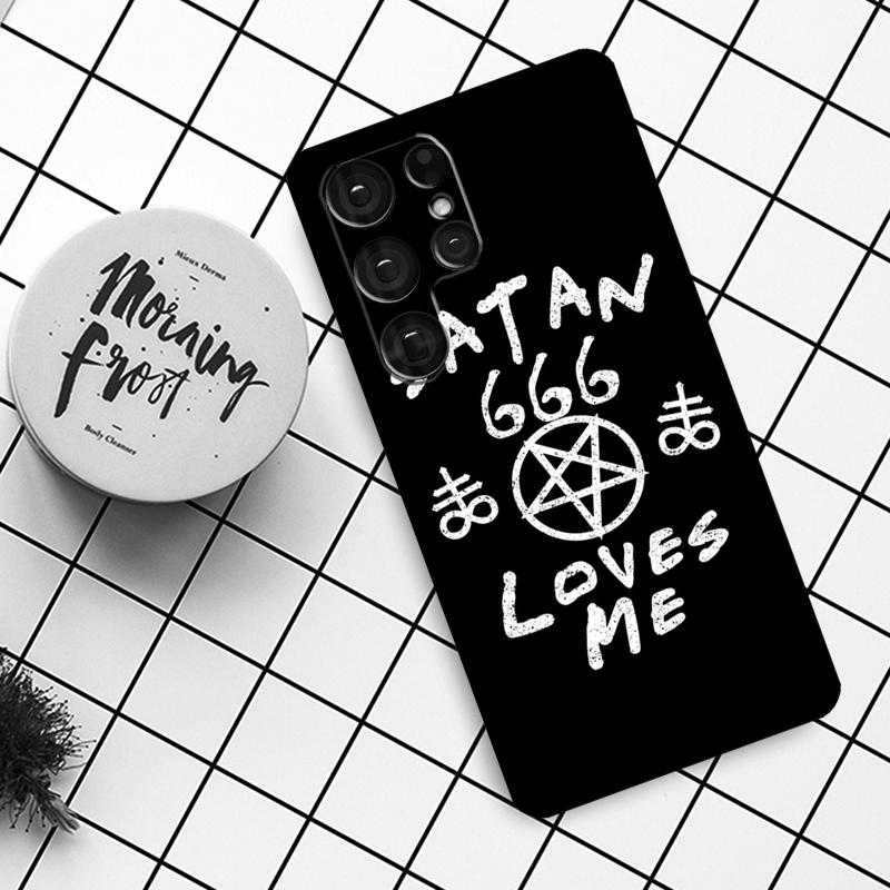 Пентаграмма 666 Демонический Сатанинский Чехол Для Samsung Galaxy S21 S22 S23 S24 S25 Ultra S9 S10 S25 Plus S24 FE S20 FE Чехол Для Телефона