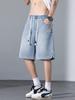 Men's Summer Lightweight Denim Shorts 2026: New Trendy Straight-Leg, Loose-Fit Casual Capris